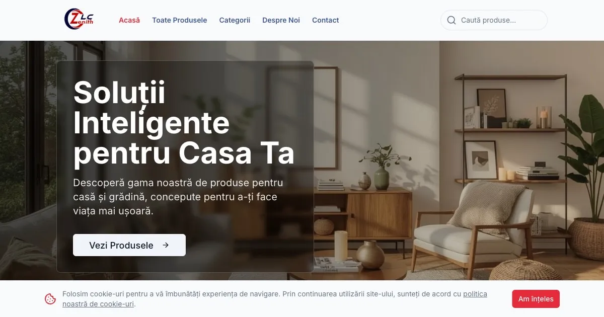 The Zenith website